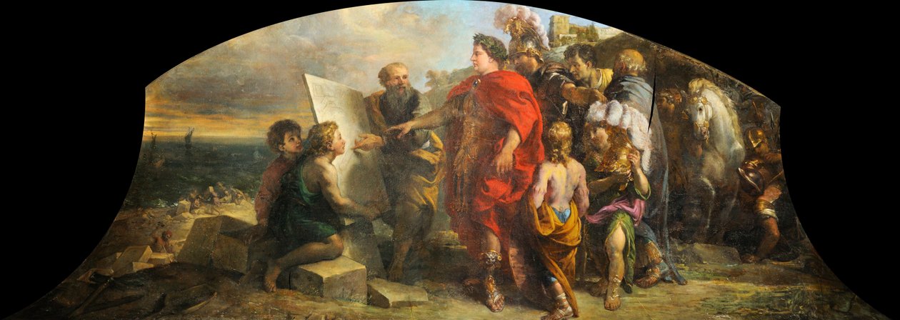 Augustus byggede havnen i Misene af Charles de la Fosse