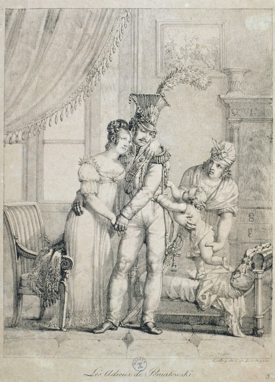 Farvel med Joseph Poniatowski (1763-1813) 1816 af Charles Lasteyrie du Saillant