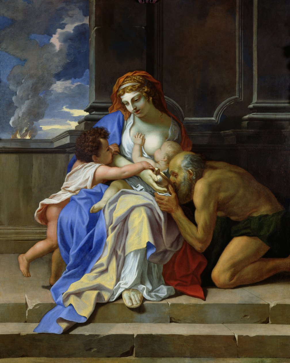 An Allegory of Charity, c.1642-48 af Charles Le Brun