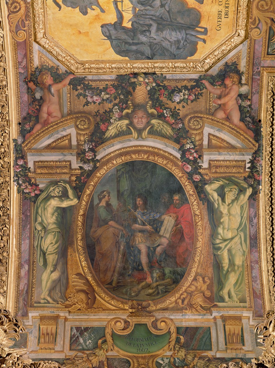 Retsreformation i 1667, Loftmaleri fra Galerie des Glaces af Charles Le Brun