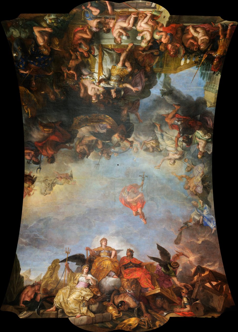 Kongen regerer selv, 1661 af Charles Le Brun