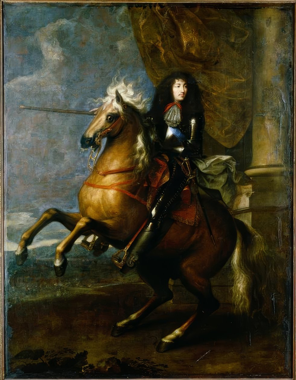 Ludvig XIV. Frankrig, rytterportræt / Charles Le Brun af Charles Le Brun