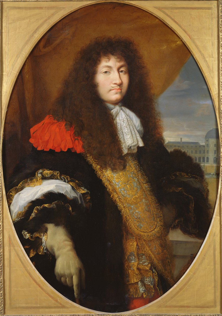 Portræt af Ludvig XIV (1638-1715), konge af Frankrig og Navarra, foran Tuilerierne, ca. 1643, af Charles Le Brun