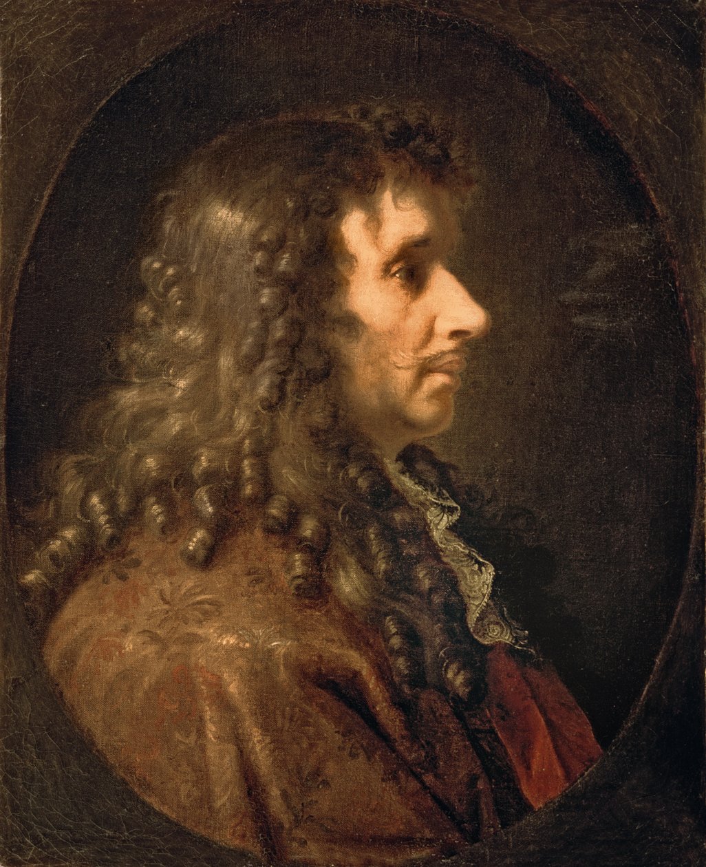Portræt af Moliere (1622-73) 1660 af Charles Le Brun