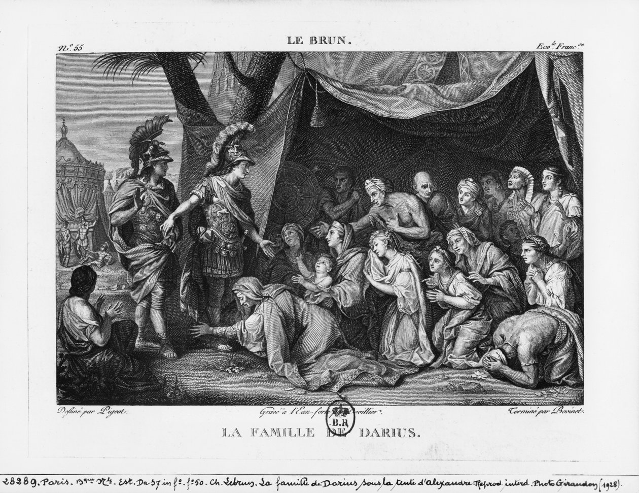 Dareios familie før Alexander den Store af Charles Le Brun
