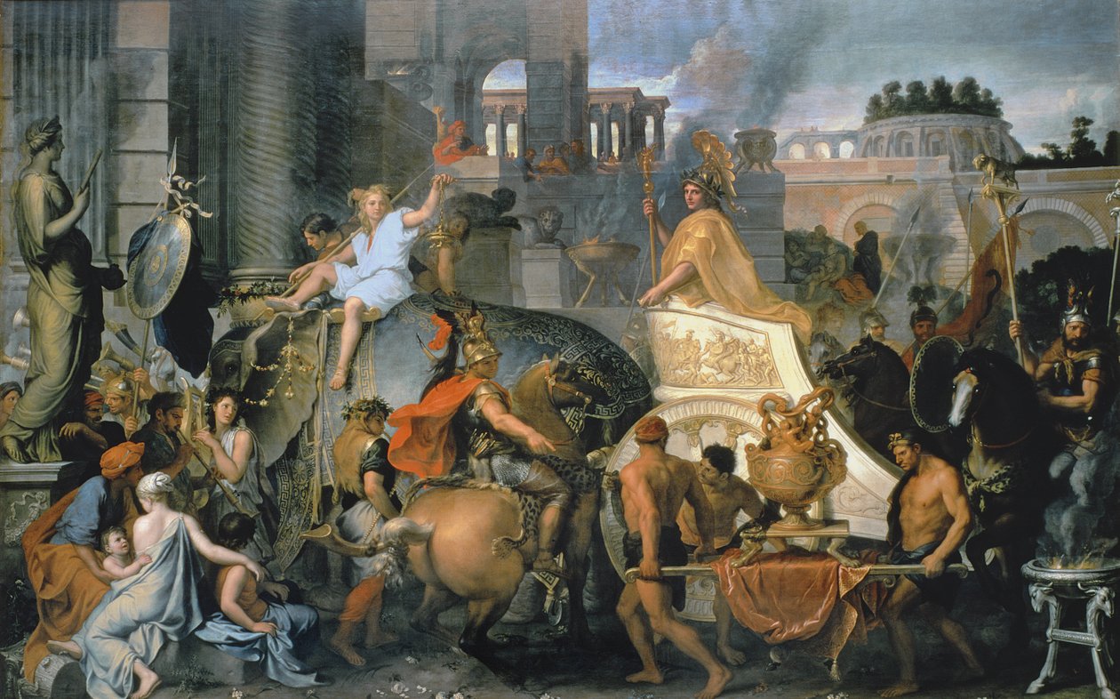 Alexanders triumf eller Alexanders indtog i Babylon, ca. 1673 af Charles Le Brun