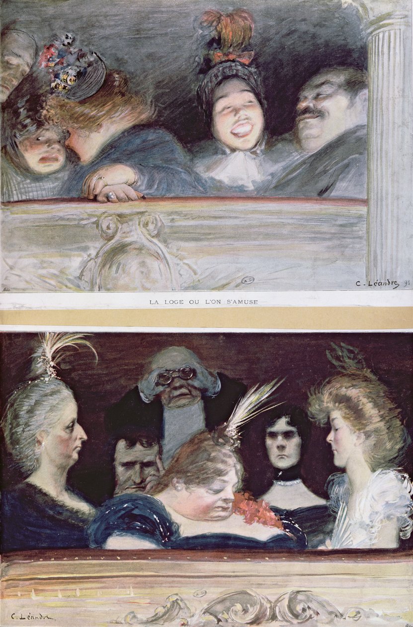 Merriment og Boredom, 1898 af Charles Leandre