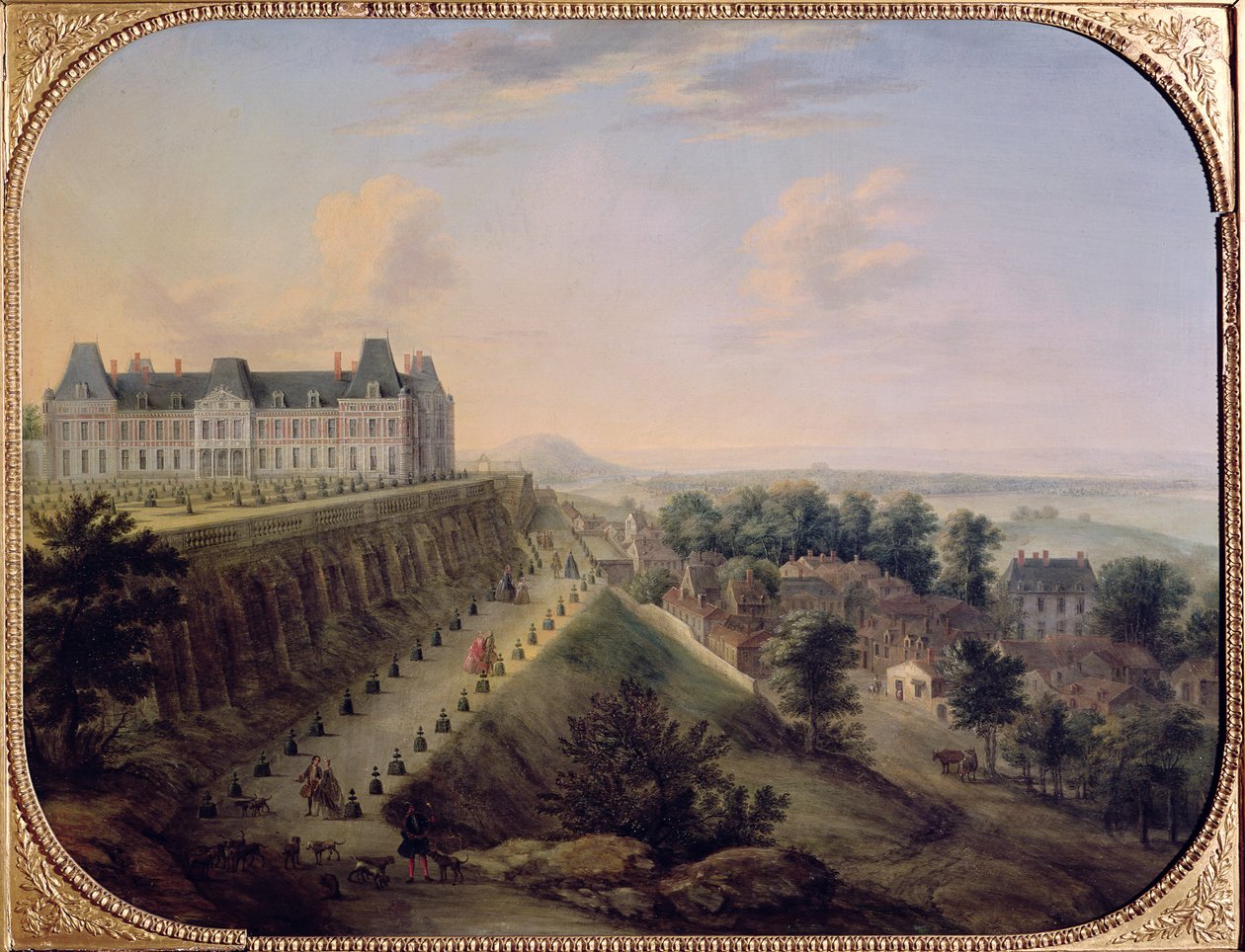 Chateau de Meudon af Charles Leopold Grevenbroeck