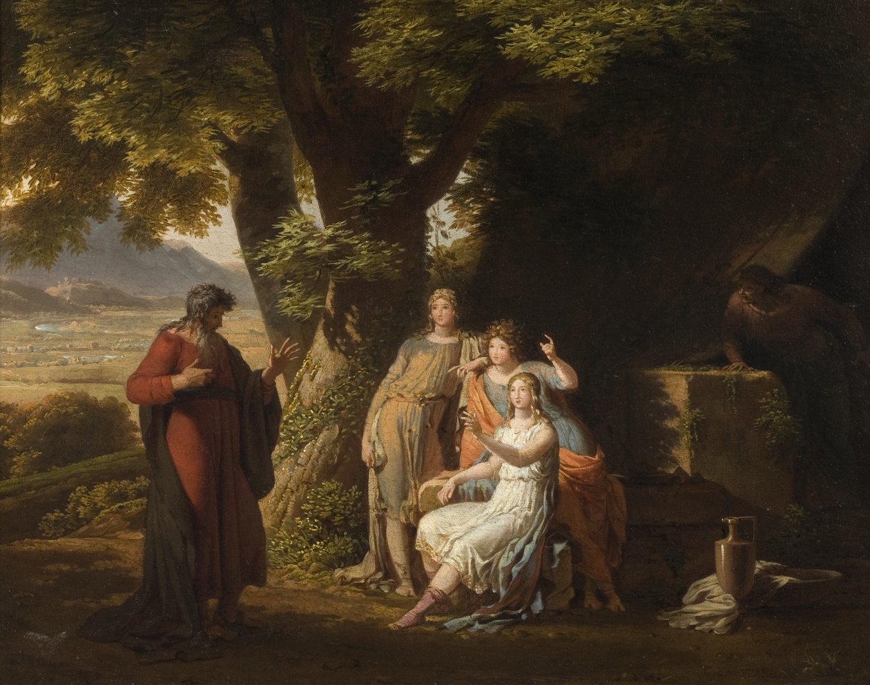 Moses og Jetros døtre af Charles Lock Eastlake