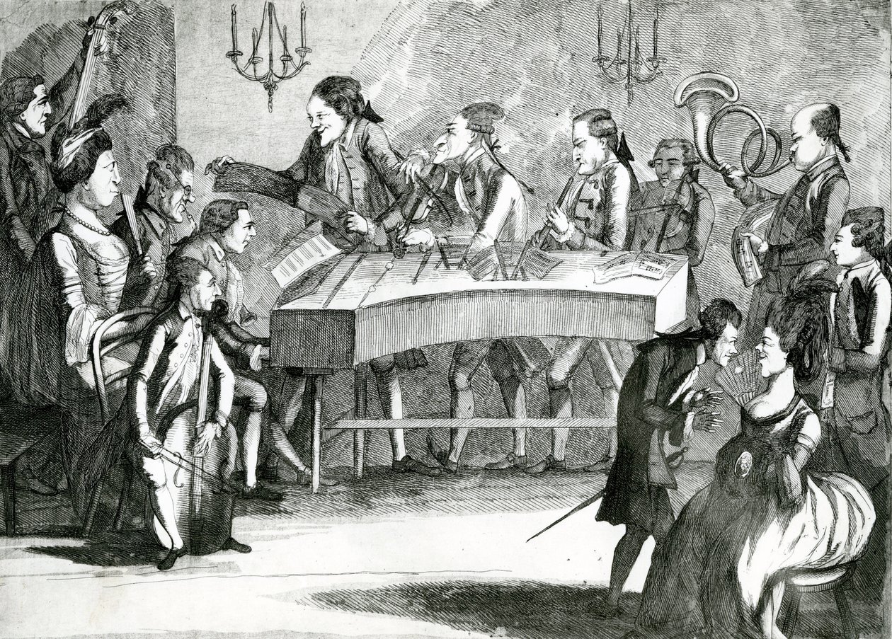 En søndagskoncert, 1782 af Charles Loraine Smith