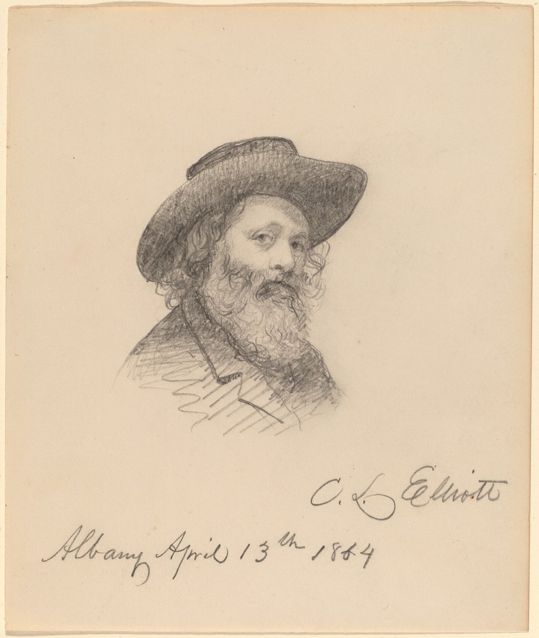 Portræt af kunstneren Asa W. Twitchell af Charles Loring Elliot