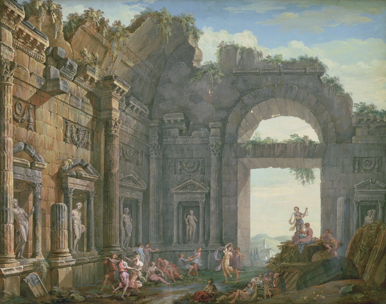 Arkitektoniske ruiner af Charles Louis Clerisseau