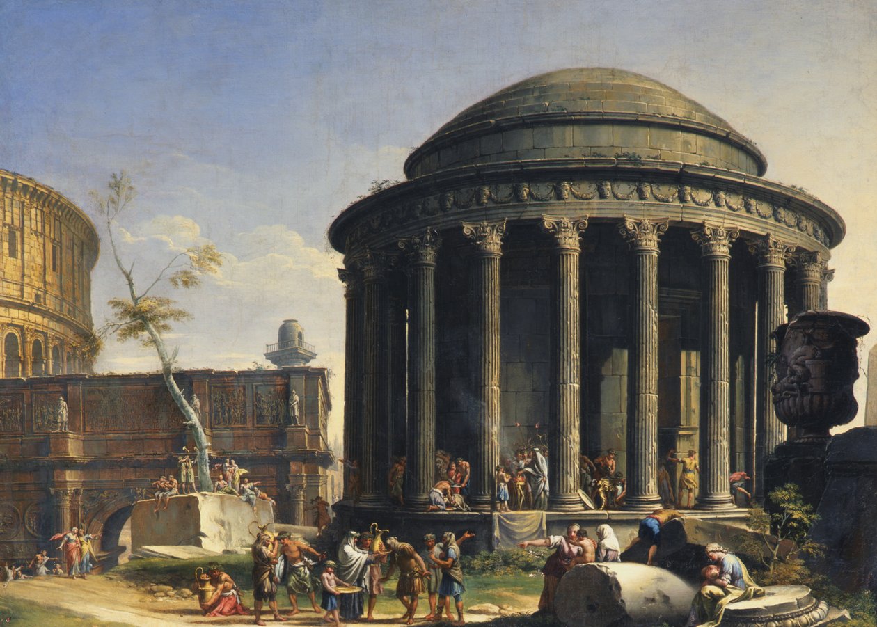 Vestas tempel af Charles Louis Clerisseau