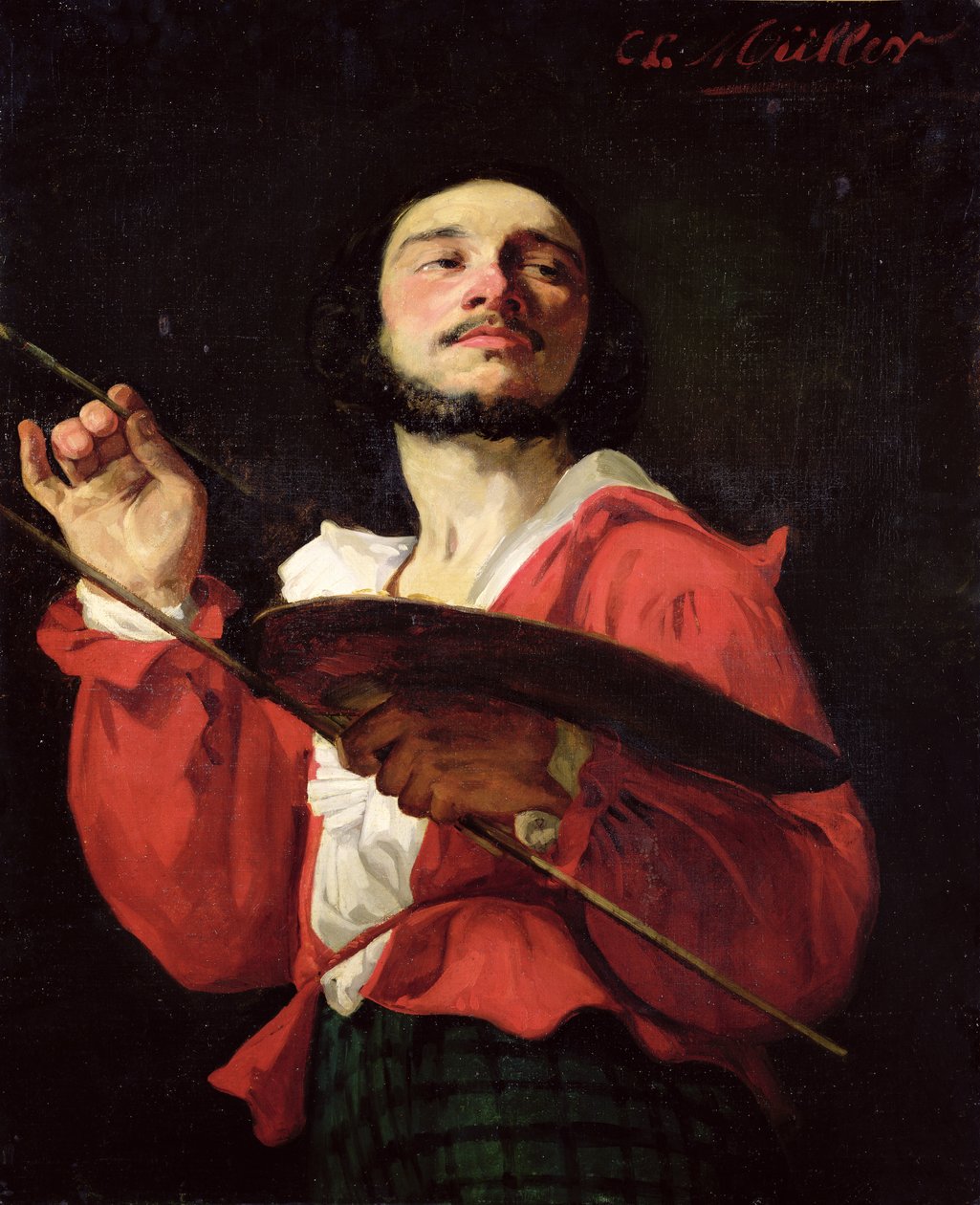 Selvportræt af Charles Louis Lucien Muller