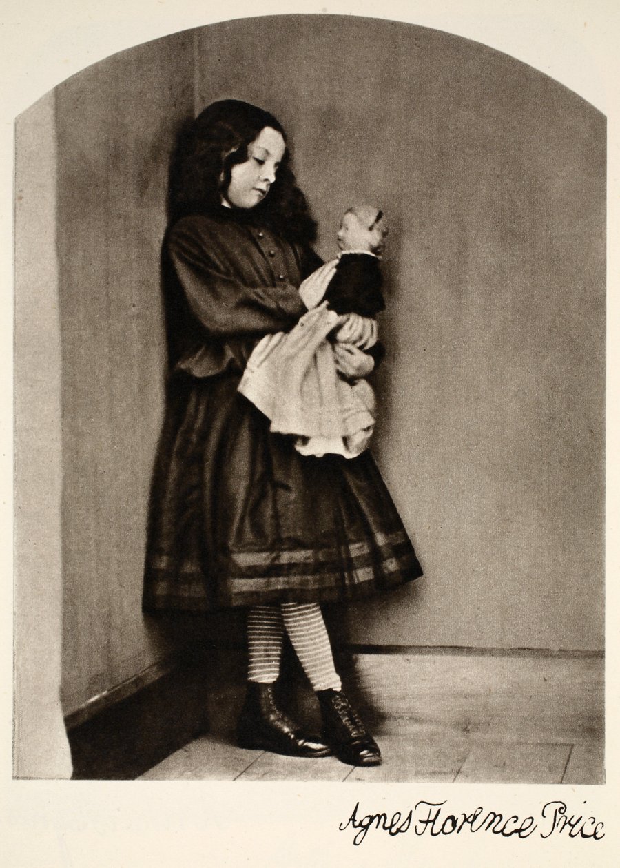 Agnes Florence Price, 7. oktober 1863 (sepiafoto) af Charles Lutwidge Dodgson