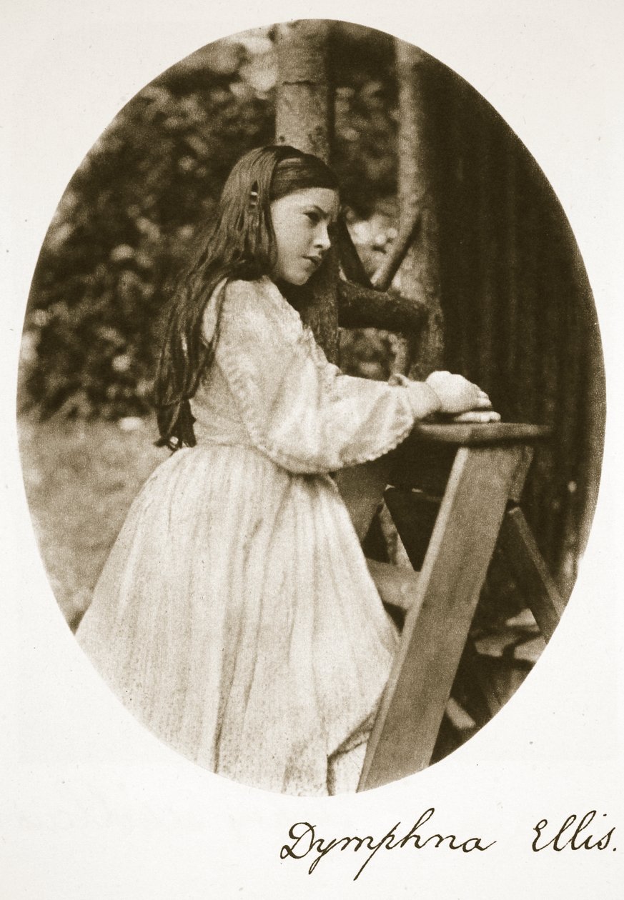 Dymphna Ellis, 25. juli 1869 (sepiafoto) af Charles Lutwidge Dodgson