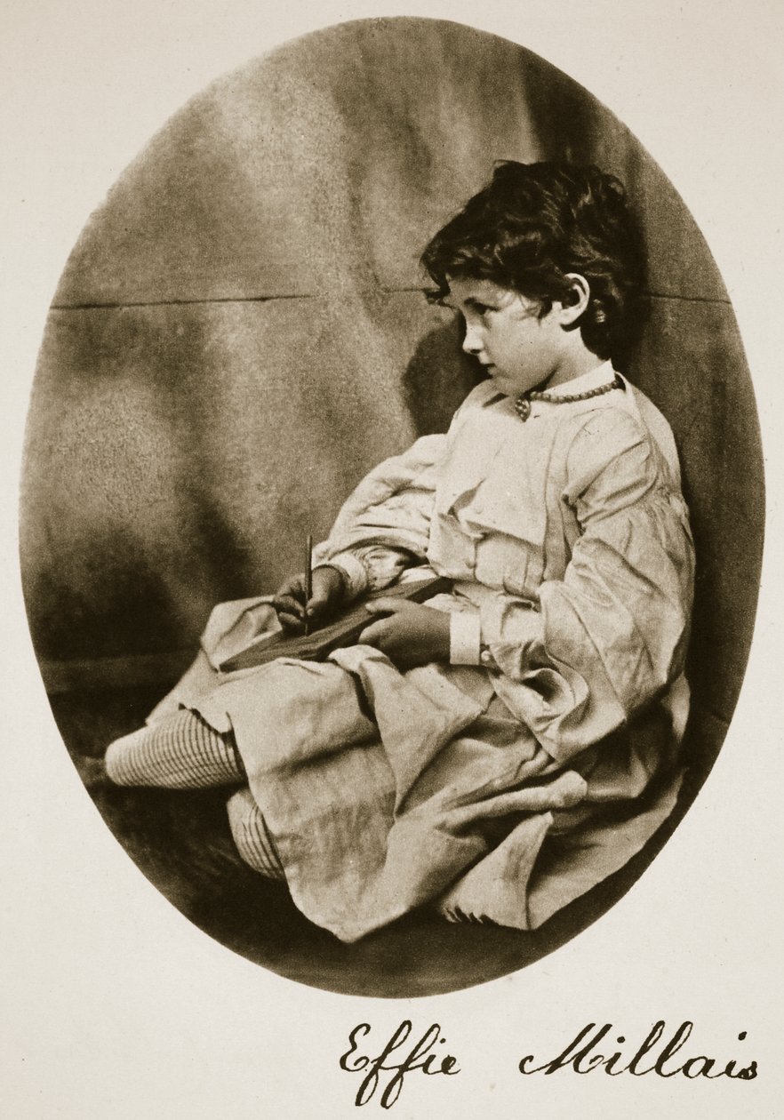 Effie Millais, 20. juli 1865 (sepiafoto) af Charles Lutwidge Dodgson
