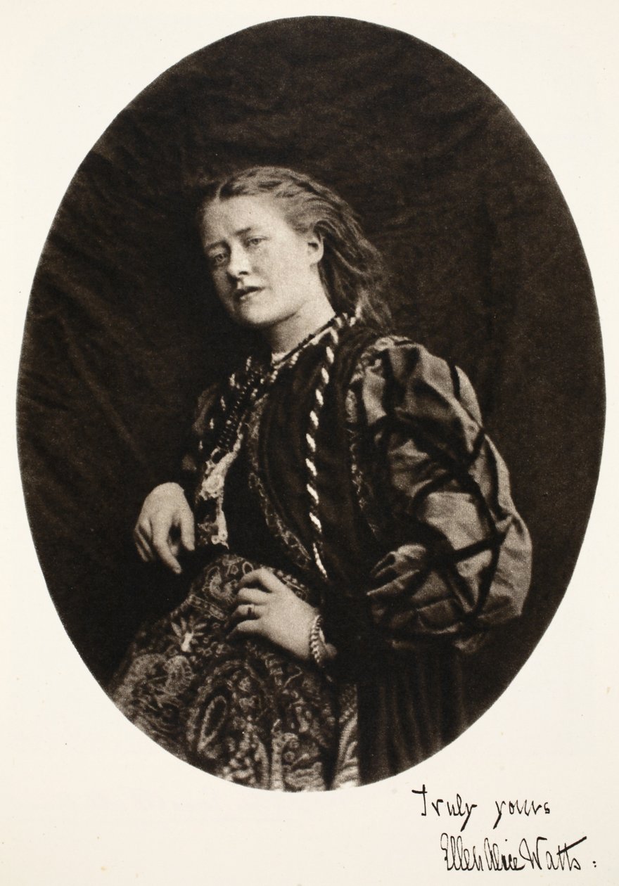 Ellen Terry, 14. juli 1865 (sepia-foto) af Charles Lutwidge Dodgson