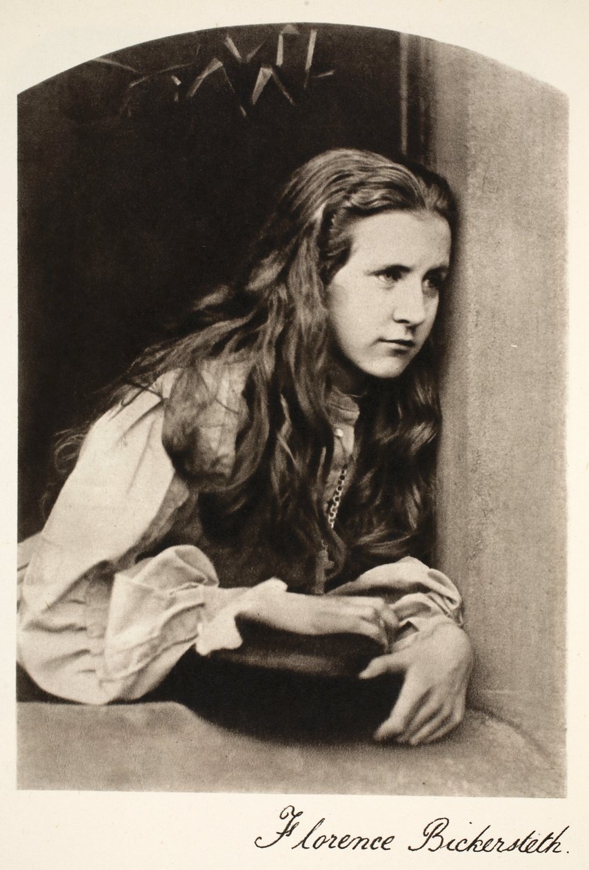 Florence Bikersteth, 8. september 1865 (sepiafoto) af Charles Lutwidge Dodgson
