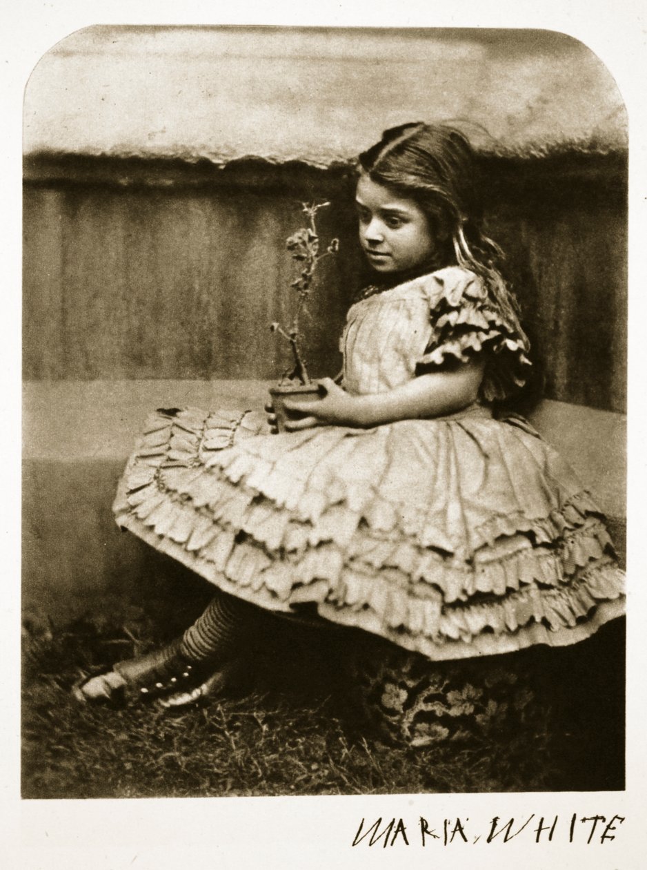 Maria White, 11. juli 1864 (sepiafoto) af Charles Lutwidge Dodgson