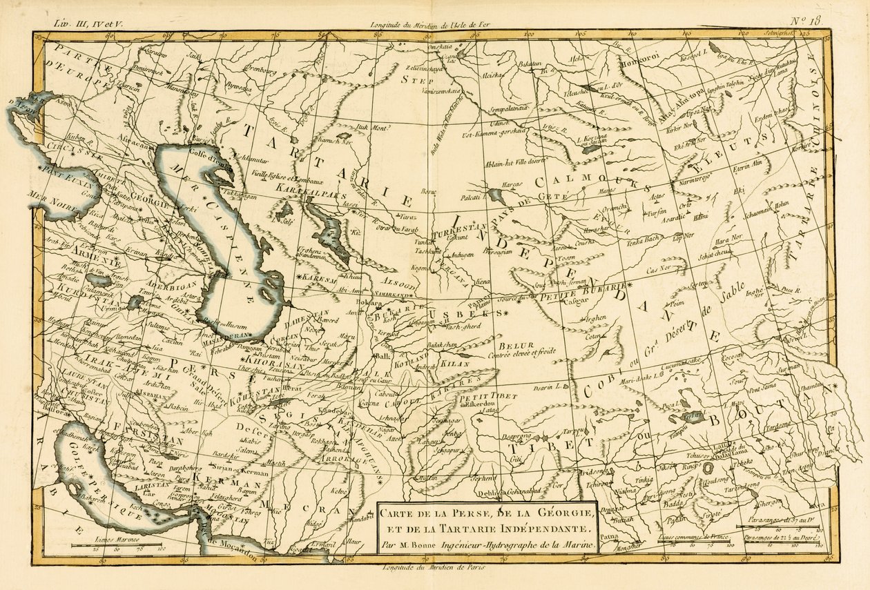 Persia, Georgia and Independent Tartary, fra 