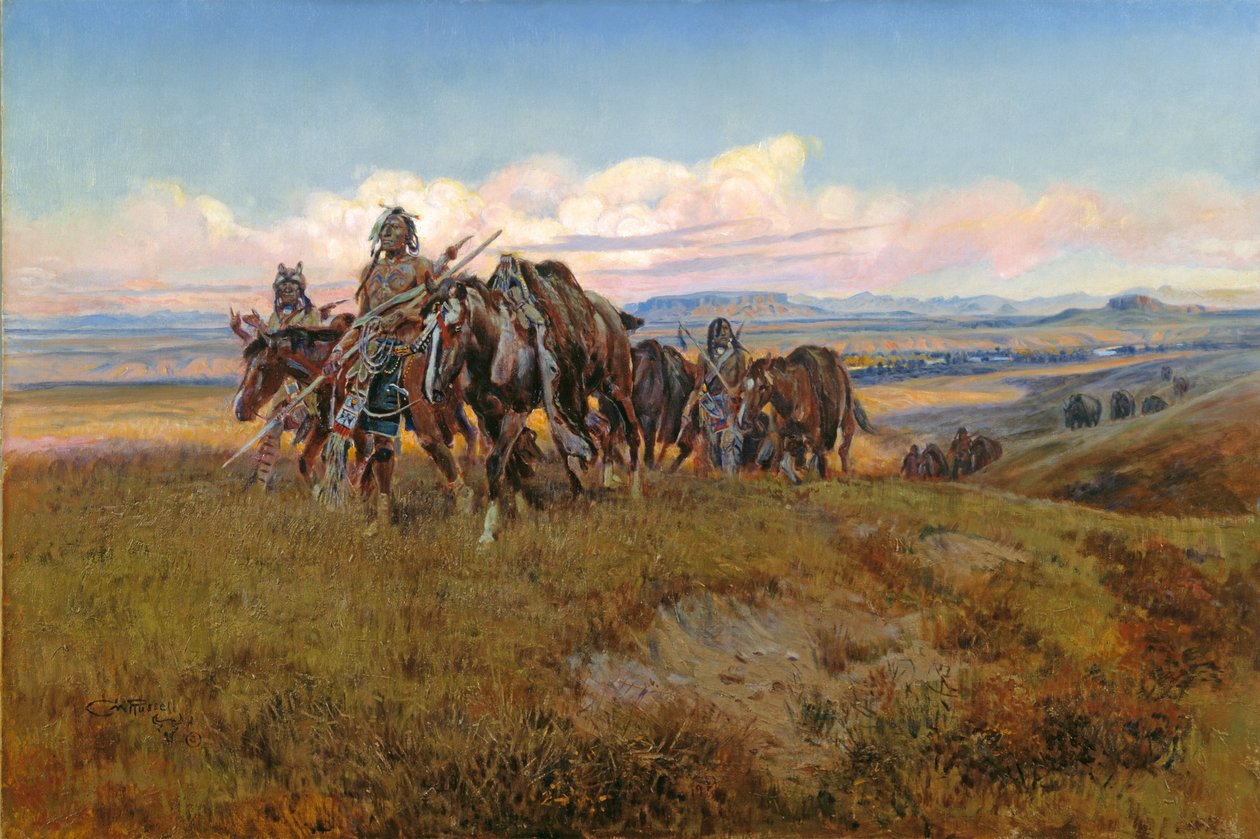 I fjendens land af Charles Marion Russell