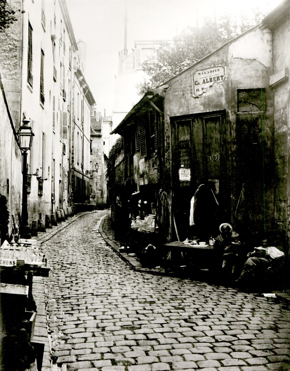 Rue du Jardinet og Rohans blind vej, Paris, 1858-78 af Charles Marville