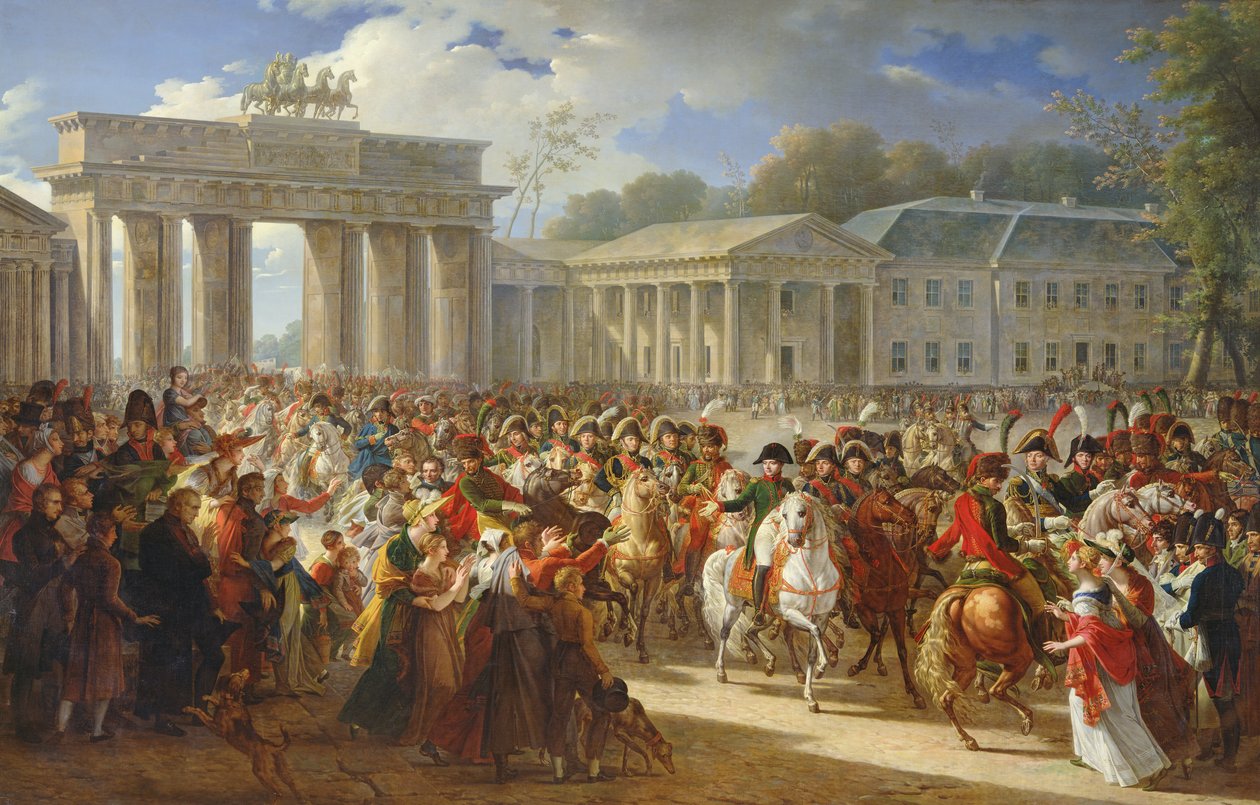 Napoleon I (1769-1821) indtog i Berlin, 27. oktober 1806, 1810 af Charles Meynier