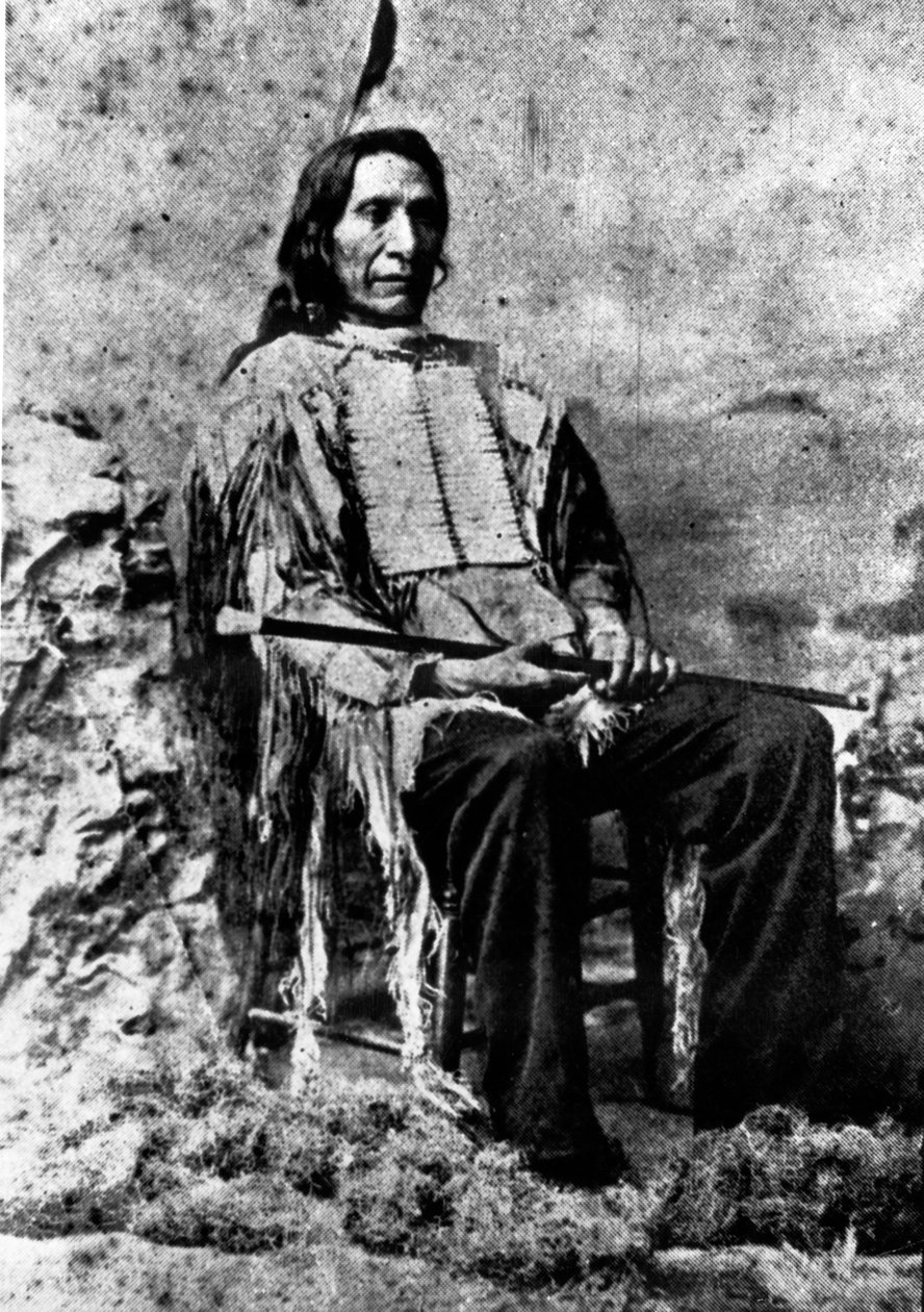 Chief Red Cloud i en alder af 72, ca. 1893 af Charles Milton Bell