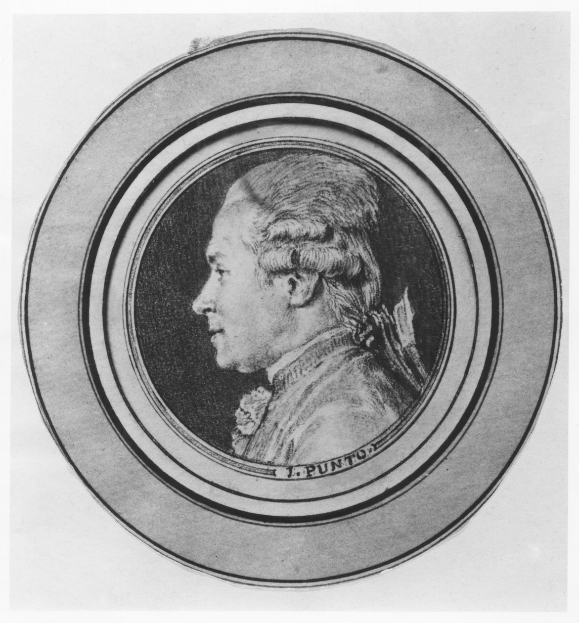 Portræt af Giovanni Punto af Charles Nicolas II Cochin