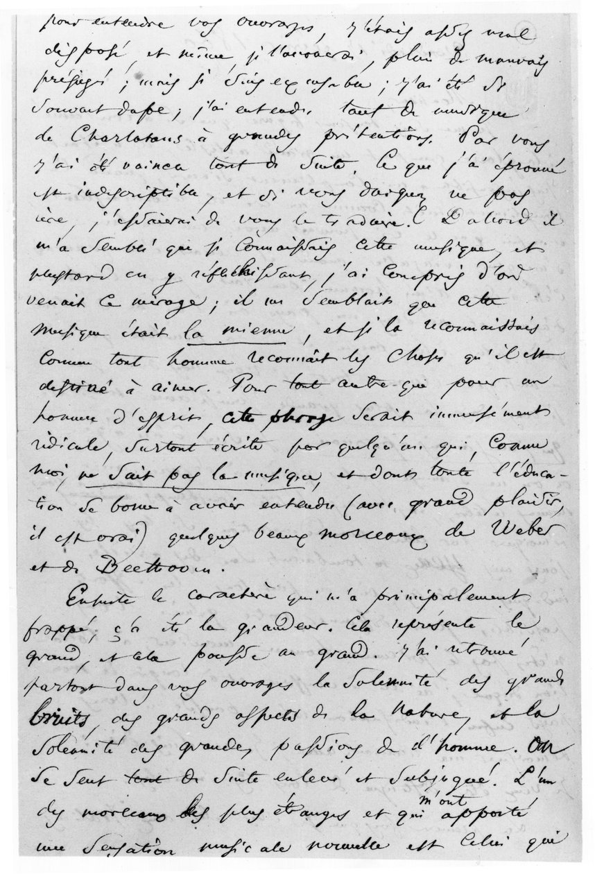 Brev til Richard Wagner (1813-83) 17. februar 1860 af Charles Pierre Baudelaire