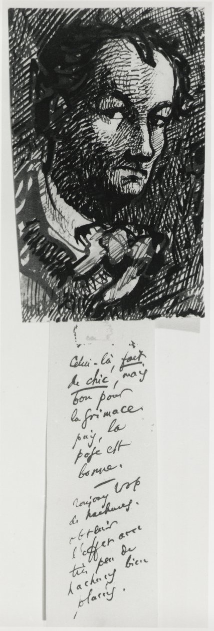 Selvportræt, af Charles Pierre Baudelaire