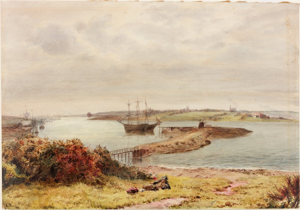 Wallsend (kropsfarve og wc på papir) af Charles Richardson