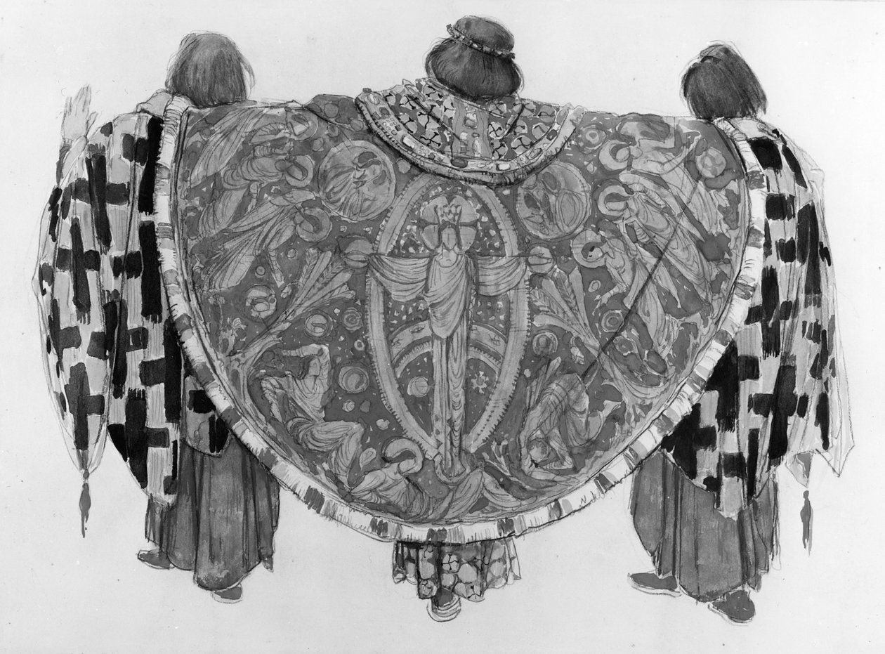Kostumedesign til Parsifal, ca. 1910 af Charles Ricketts