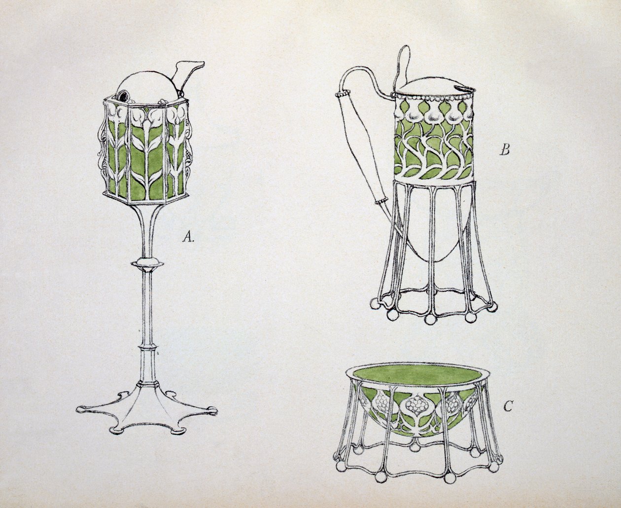 Design fra "Modern English Silverwork", 1909 af Charles Robert Ashbee