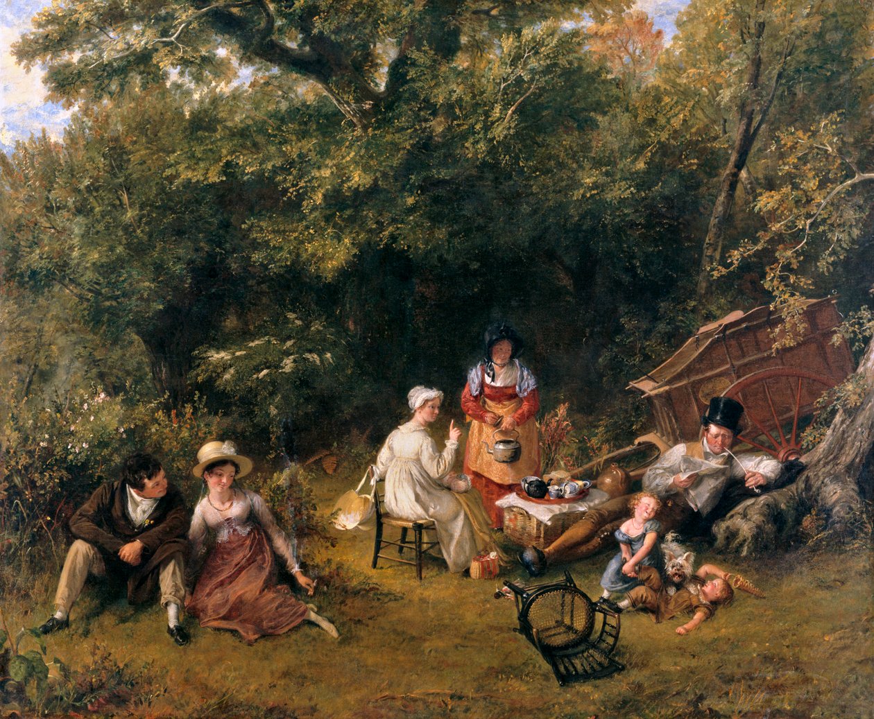 Londons sigøjnere, 1820 af Charles Robert Leslie