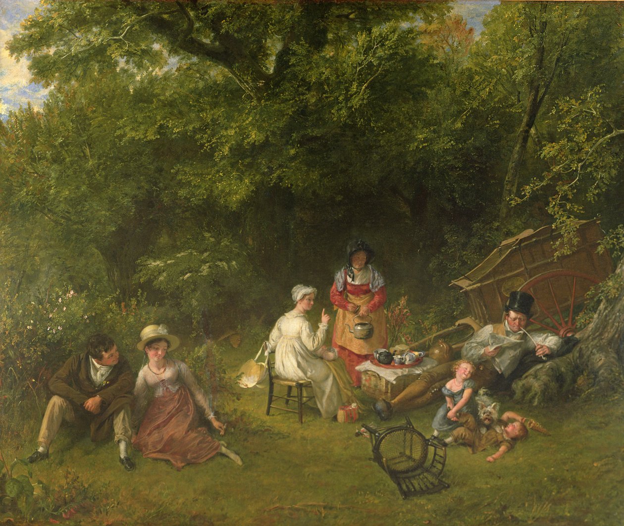 Londonere i gipsning, 1820 af Charles Robert Leslie