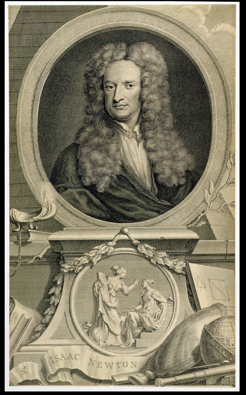 Sir Isaac Newton (1642-1727) (se også 36013) af Charles Robert Leslie