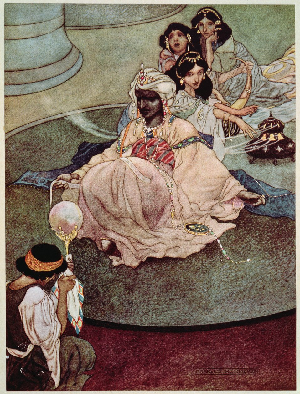 Kongen af månens bjerge, 1913 af Charles Robinson