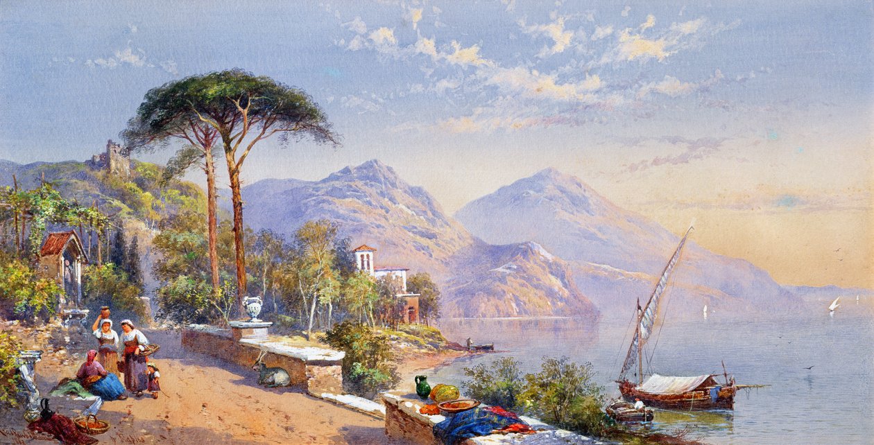 I nærheden af Napoli, 1883 af Thomas Charles Leeson Rowbotham