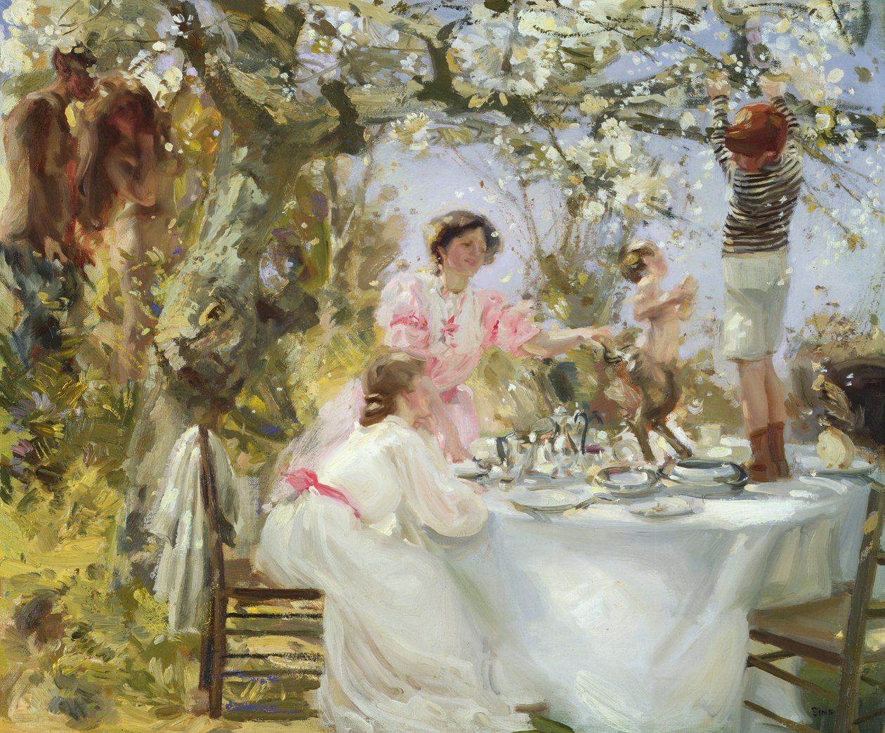 Den lille faun, ca. 1906 af Charles Sims