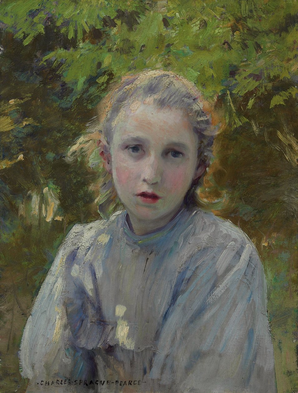 Portræt af en ung pige af Charles Sprague Pearce