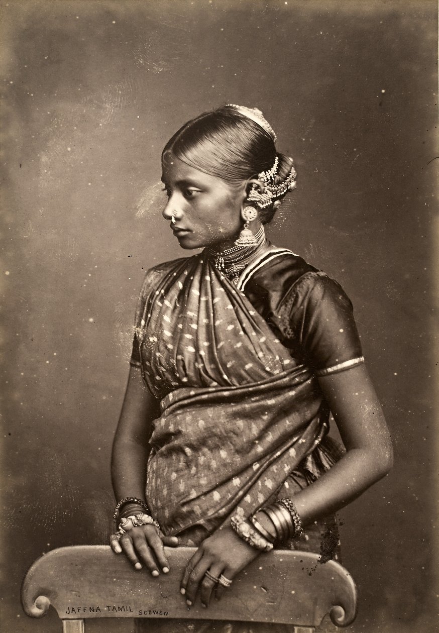 Jaffna Tamil, ca. 1870-90 (albumin print) af Charles T Scowen and Co