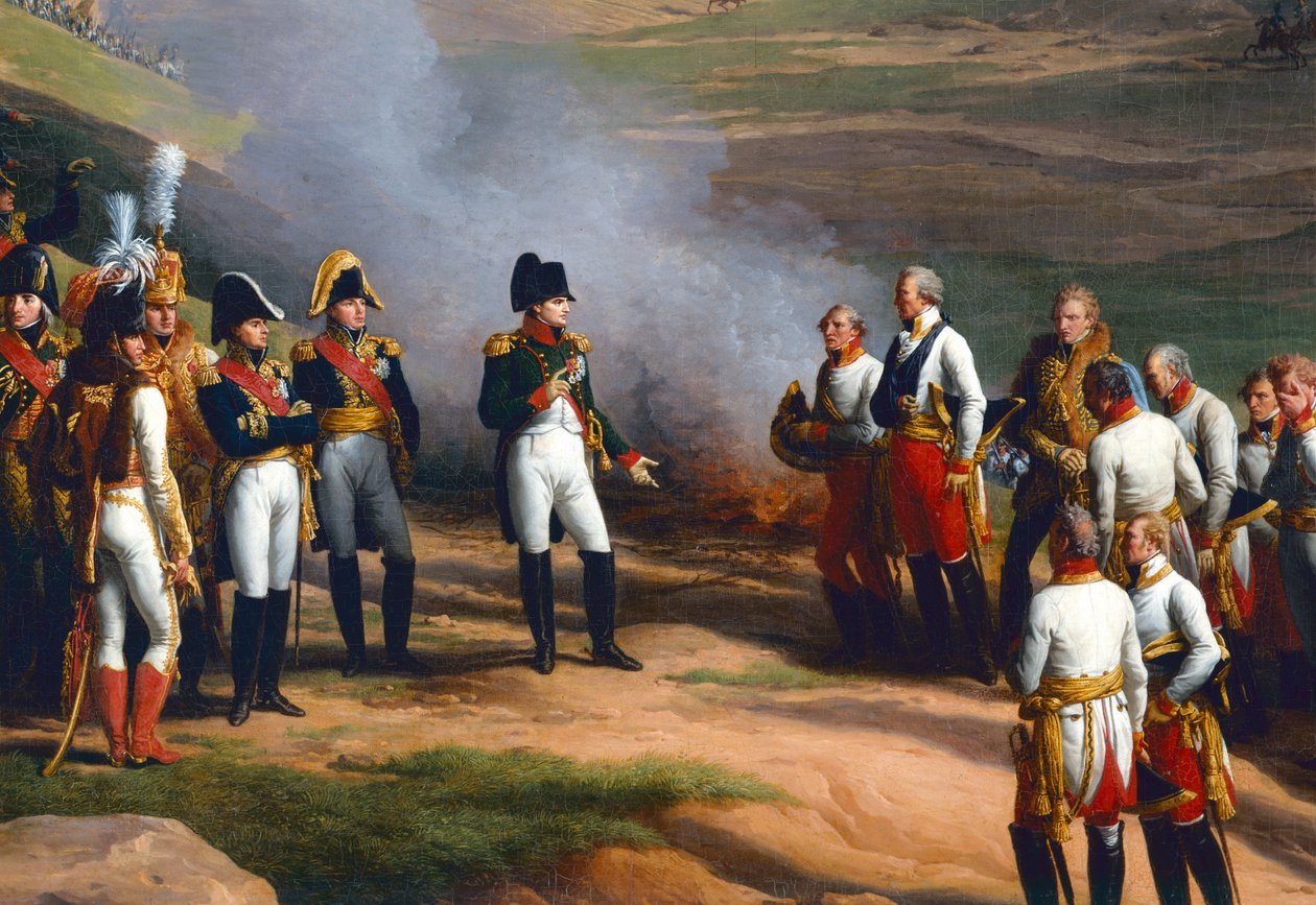 Detalje fra The Surrender of Ulm, 20. oktober, 1805 - Napoleon og de østrigske generaler, 1815 af Charles Thevenin