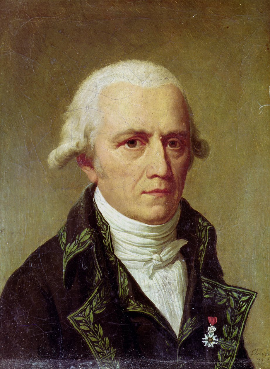 Portræt af Jean-Baptiste de Monet (1744-1829) Chevalier de Lamarck, 1802-03 af Charles Thevenin