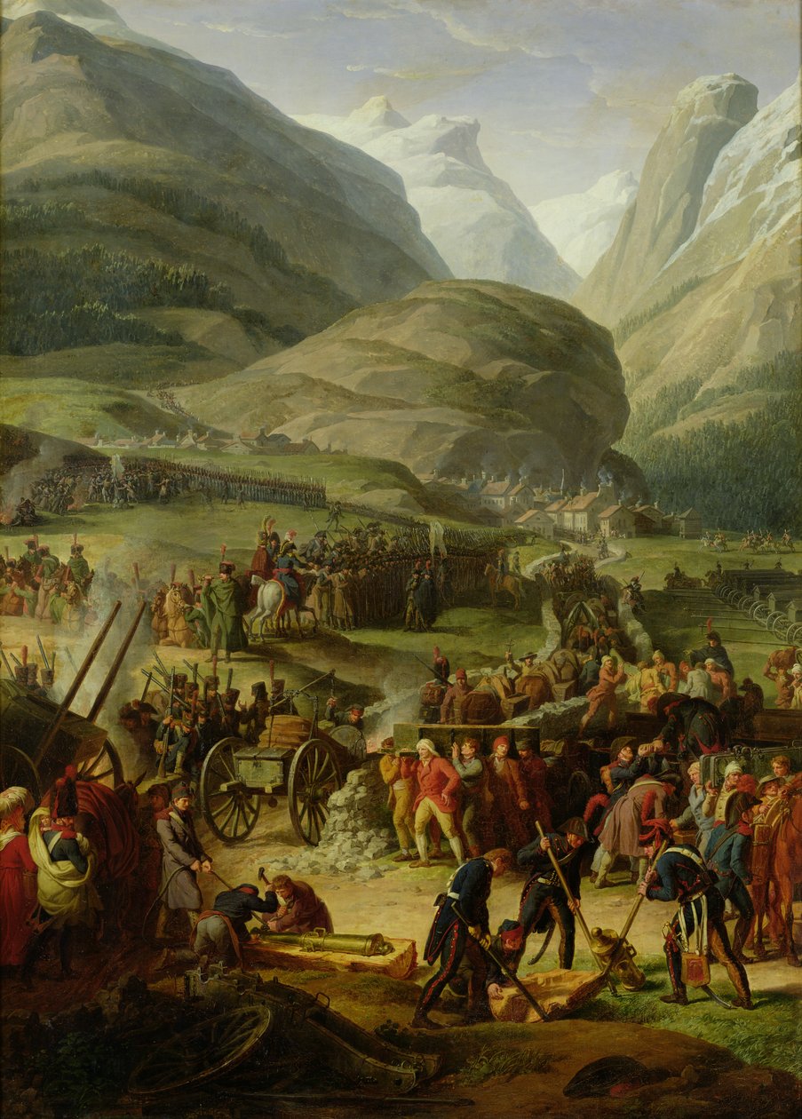 Den franske hær på vej over Sankt Bernard-passet ved Bourg St. Pierre, 20. maj 1800, 1806 af Charles Thevenin