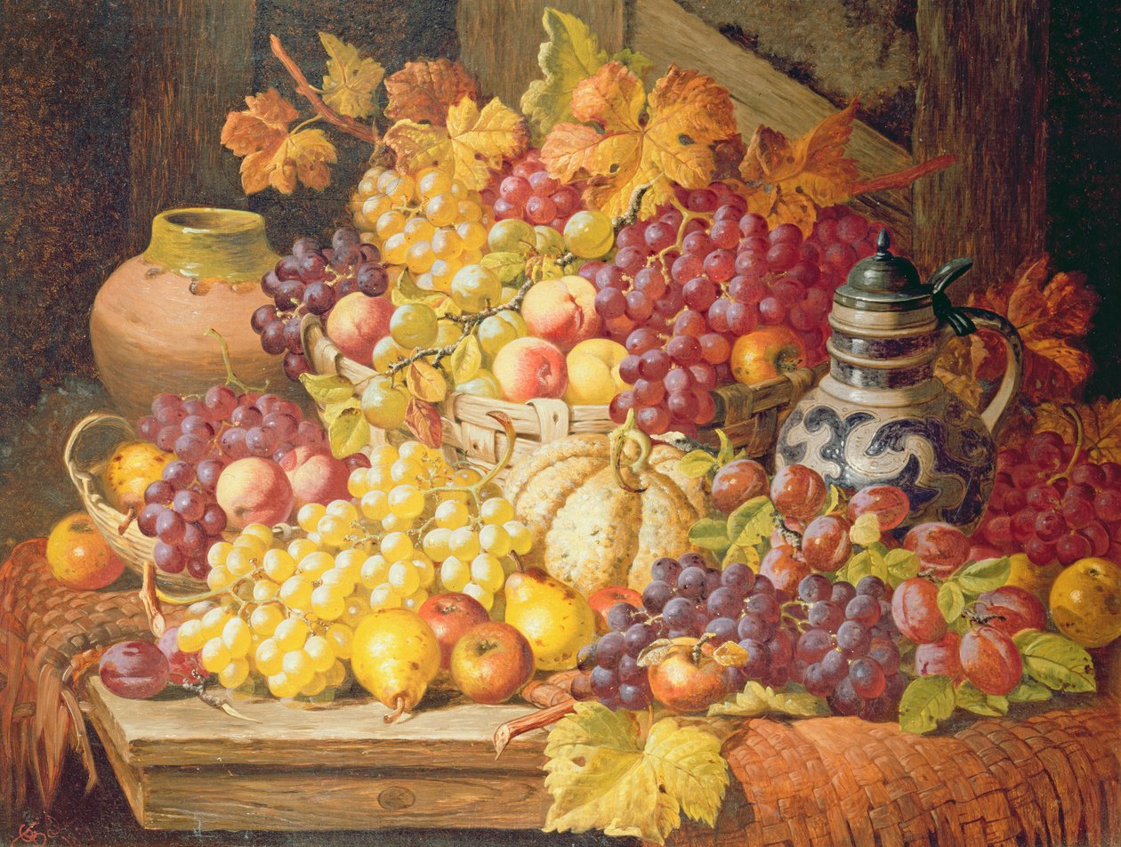 Stilleben med frugt af Charles Thomas Bale