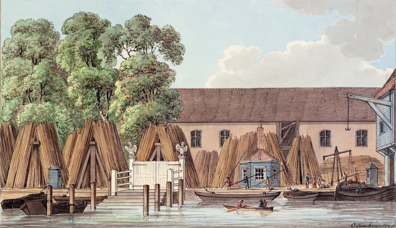Den gamle stålgård, 1798 af Charles Tomkins