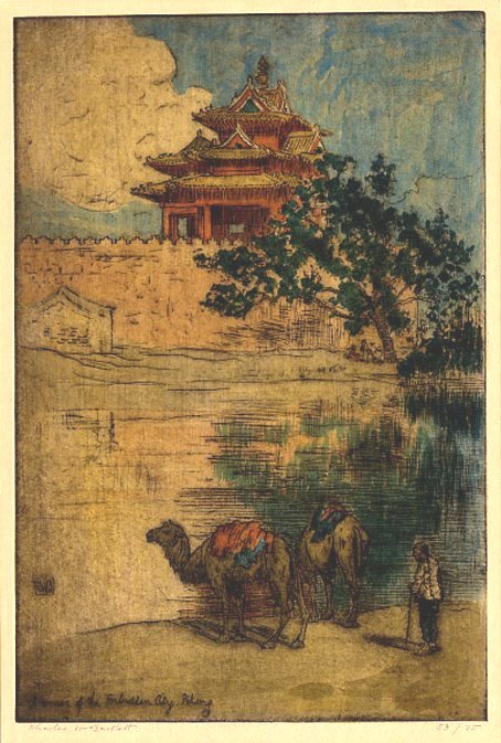 Et hjørne af den forbudte by. Peking af Charles William Bartlett