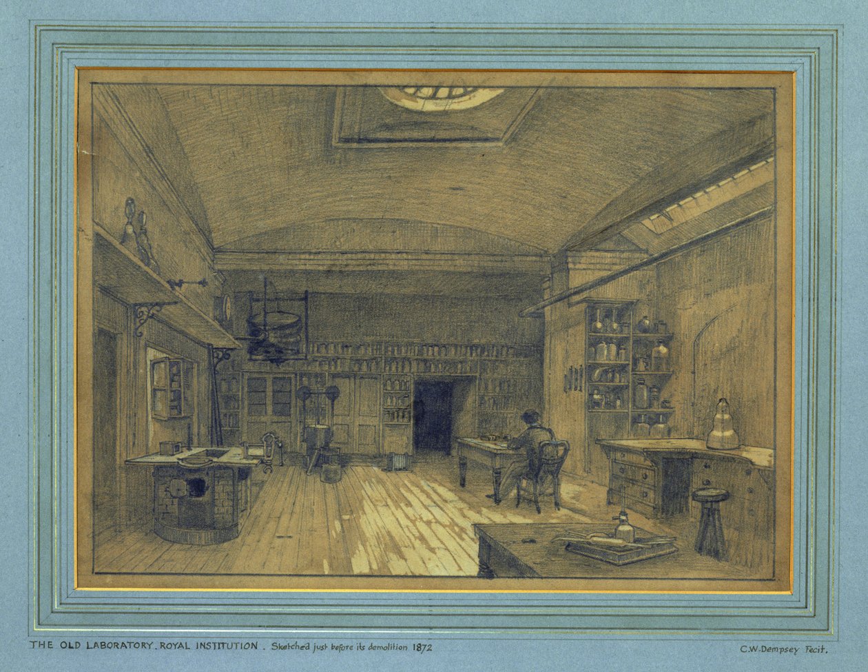 Royal Institution Laboratory, 1872 af Charles W. Dempsey